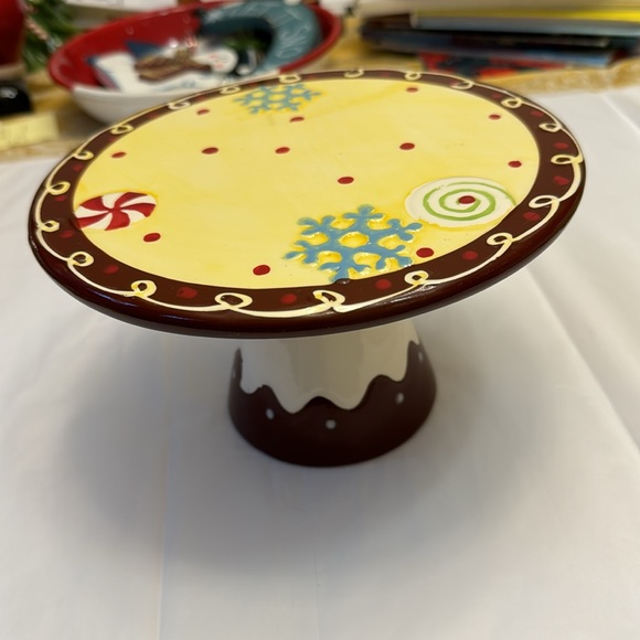 🎉2/15.00🎉 Small Cake/ Cupcake Mini Stand ceramic painted Desert Mambo Group - Picture 4 of 8